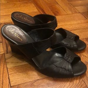 Cole Haan wedge mule sandals